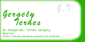 gergely terhes business card